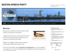 Tablet Screenshot of bostonspeechparty.org